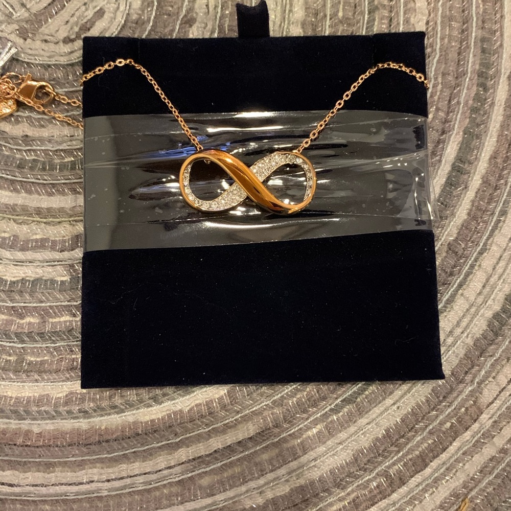 Swarovski Rose Gold Plated and Crystal Necklace - Picture 3 of 3